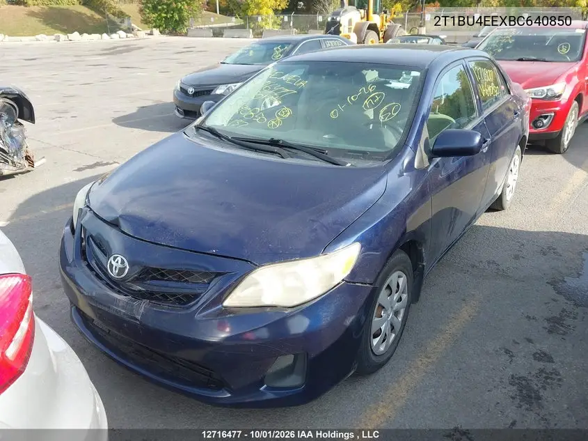2011 TOYOTA COROLLA VIN 2T1BU4EEXBC640850 — фото 12