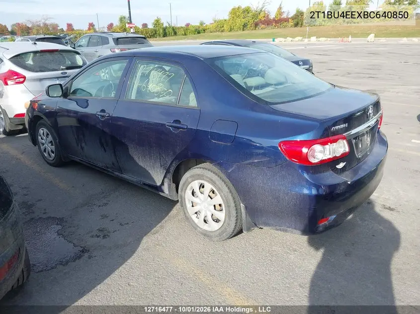 2011 TOYOTA COROLLA VIN 2T1BU4EEXBC640850 — фото 3
