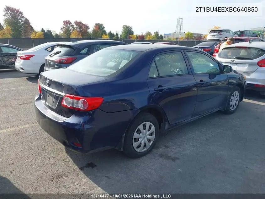 2011 TOYOTA COROLLA VIN 2T1BU4EEXBC640850 — фото 4