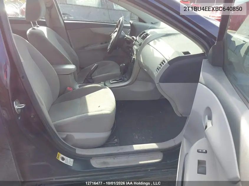 2011 TOYOTA COROLLA VIN 2T1BU4EEXBC640850 — фото 5