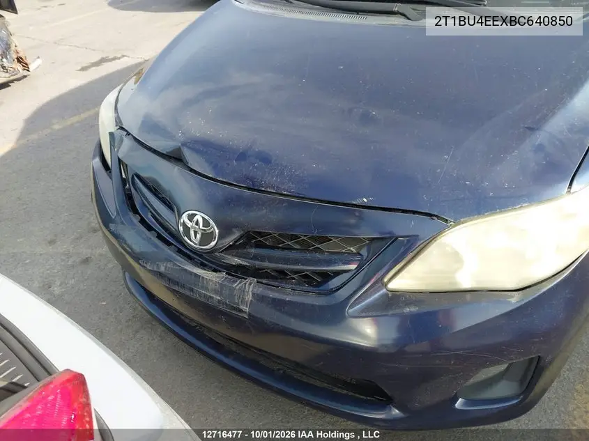 2011 TOYOTA COROLLA VIN 2T1BU4EEXBC640850 — фото 6