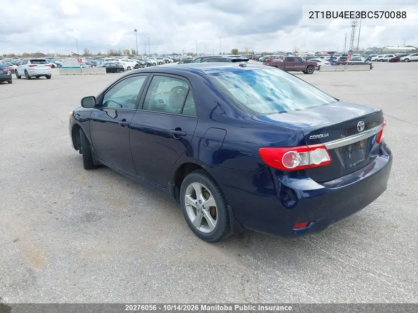 2011 TOYOTA COROLLA VIN 2T1BU4EE3BC570088 — фото 3