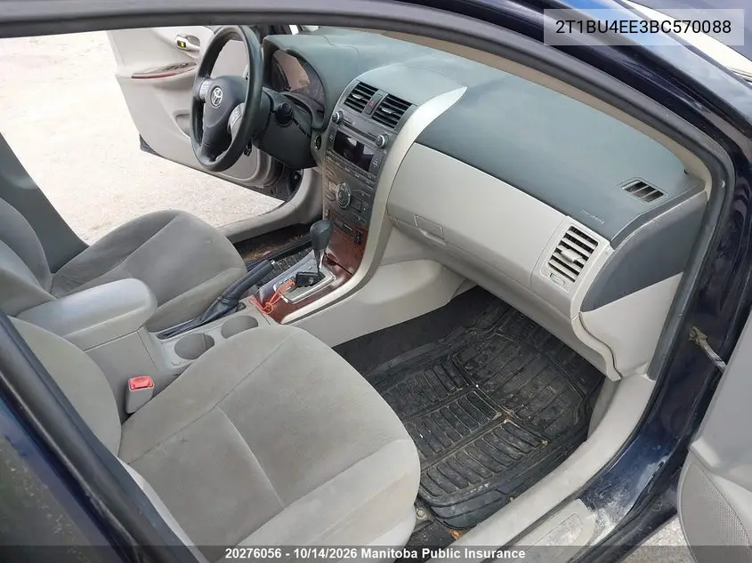 2011 TOYOTA COROLLA VIN 2T1BU4EE3BC570088 — фото 5