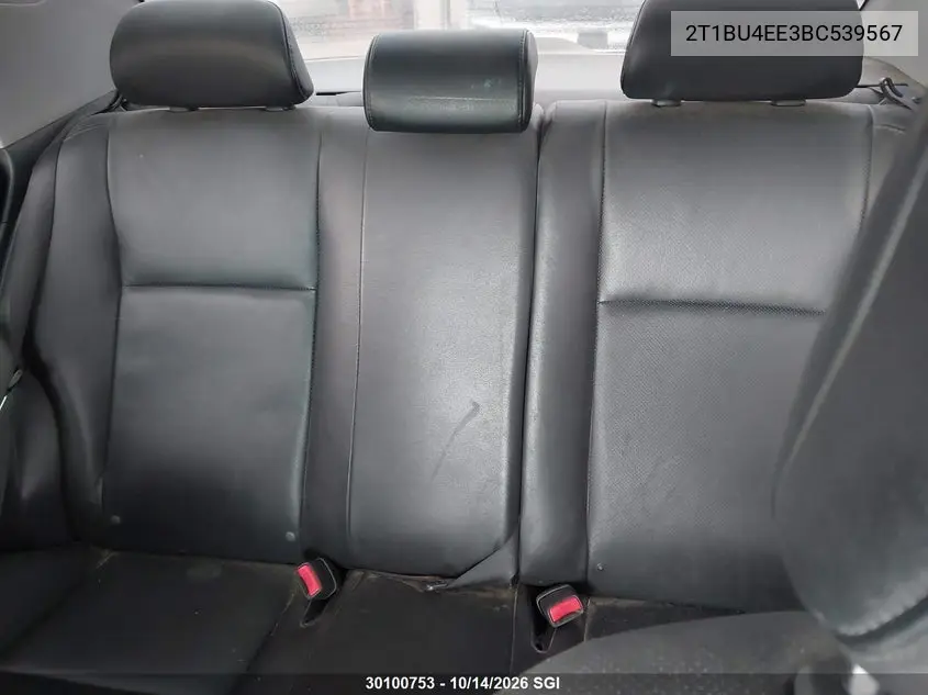 2011 TOYOTA COROLLA VIN 2T1BU4EE3BC539567 — фото 8