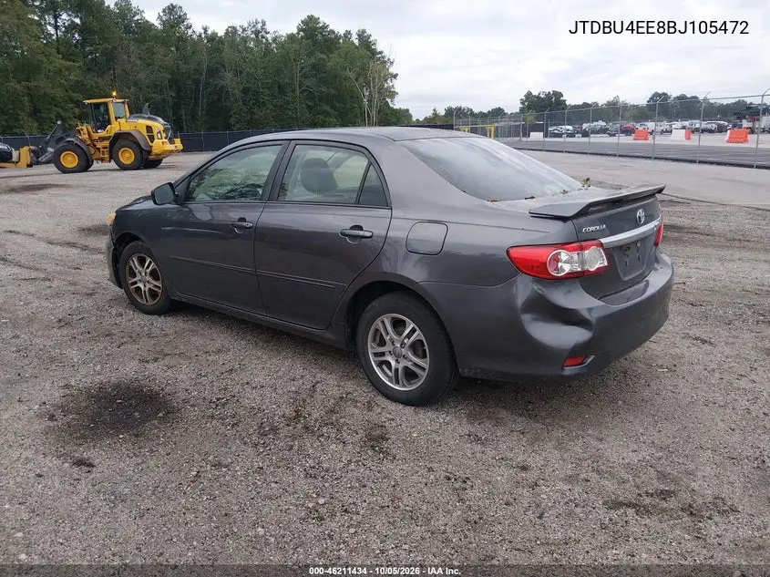 2011 TOYOTA COROLLA VIN JTDBU4EE8BJ105472 — фото 3