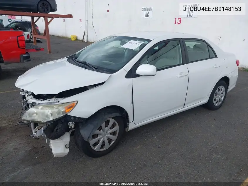 2011 TOYOTA COROLLA VIN JTDBU4EE7B9148153 — фото 2