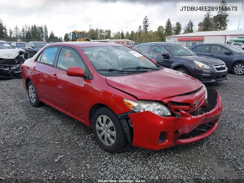 TOYOTA COROLLA 2011, VIN JTDBU4EE2B9166673