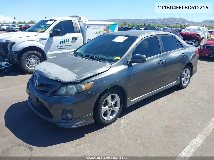 2011 TOYOTA COROLLA VIN 2T1BU4EE0BC612216 — фото 2