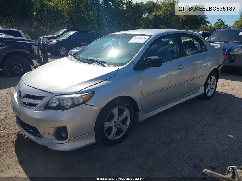 2011 TOYOTA COROLLA VIN 2T1BU4EE2BC635187 — фото 2