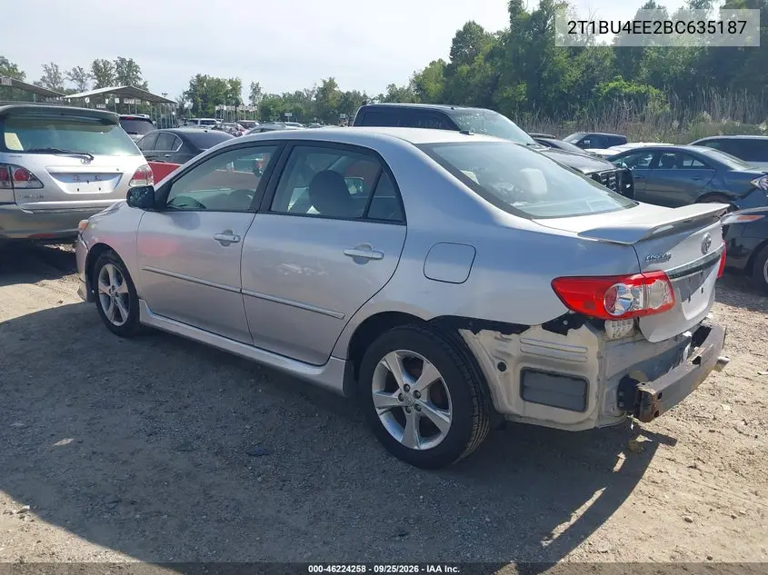 2011 TOYOTA COROLLA VIN 2T1BU4EE2BC635187 — фото 3