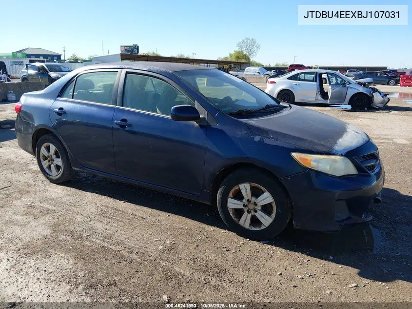 TOYOTA COROLLA 2011, VIN JTDBU4EEXBJ107031