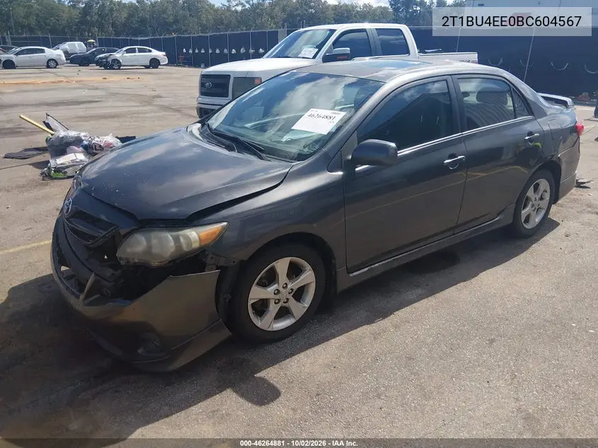2011 TOYOTA COROLLA VIN 2T1BU4EE0BC604567 — фото 2