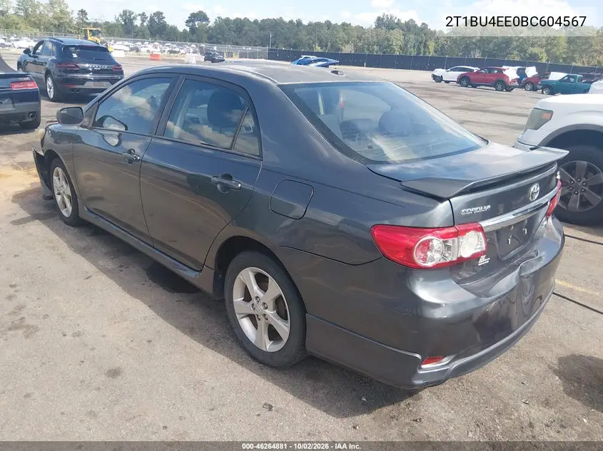 2011 TOYOTA COROLLA VIN 2T1BU4EE0BC604567 — фото 3