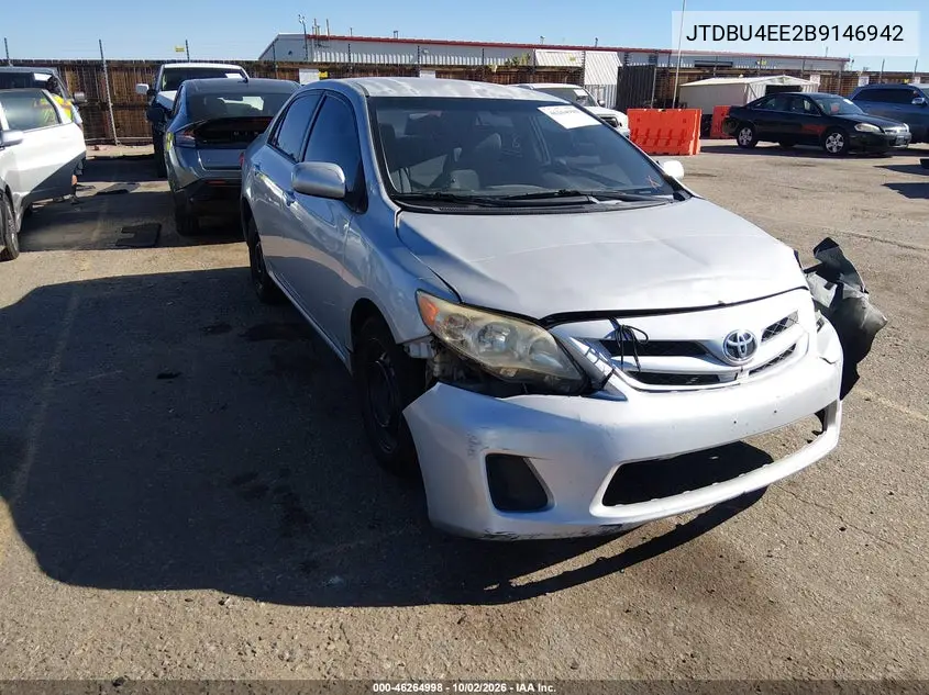TOYOTA COROLLA 2011, VIN JTDBU4EE2B9146942