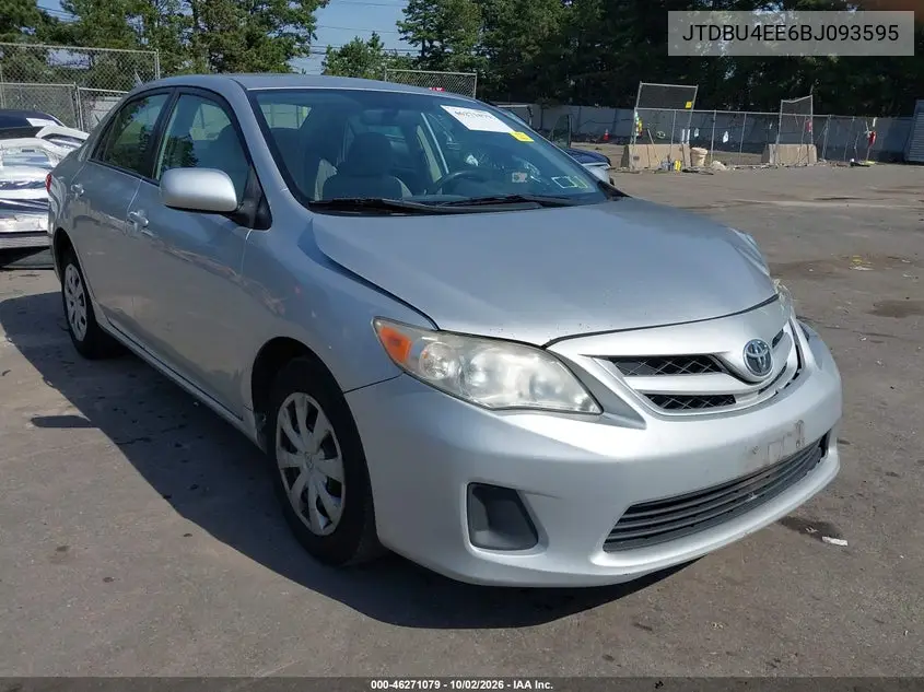 TOYOTA COROLLA 2011, VIN JTDBU4EE6BJ093595