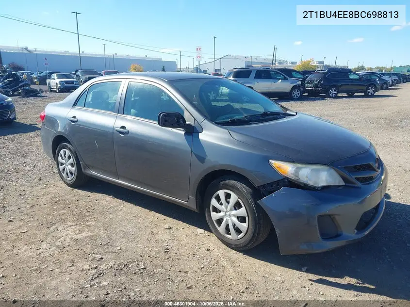 TOYOTA COROLLA 2011, VIN 2T1BU4EE8BC698813