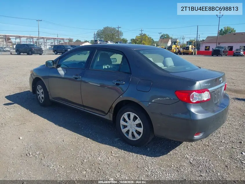2011 TOYOTA COROLLA VIN 2T1BU4EE8BC698813 — фото 3