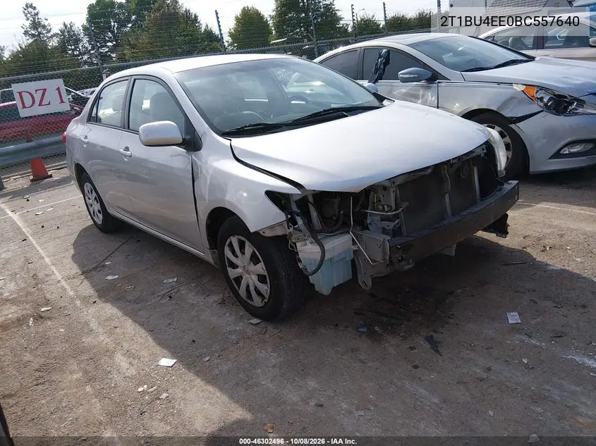 TOYOTA COROLLA 2011, VIN 2T1BU4EE0BC557640