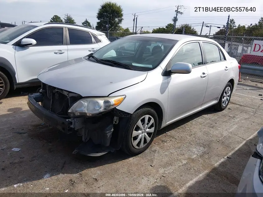 2011 TOYOTA COROLLA VIN 2T1BU4EE0BC557640 — фото 2