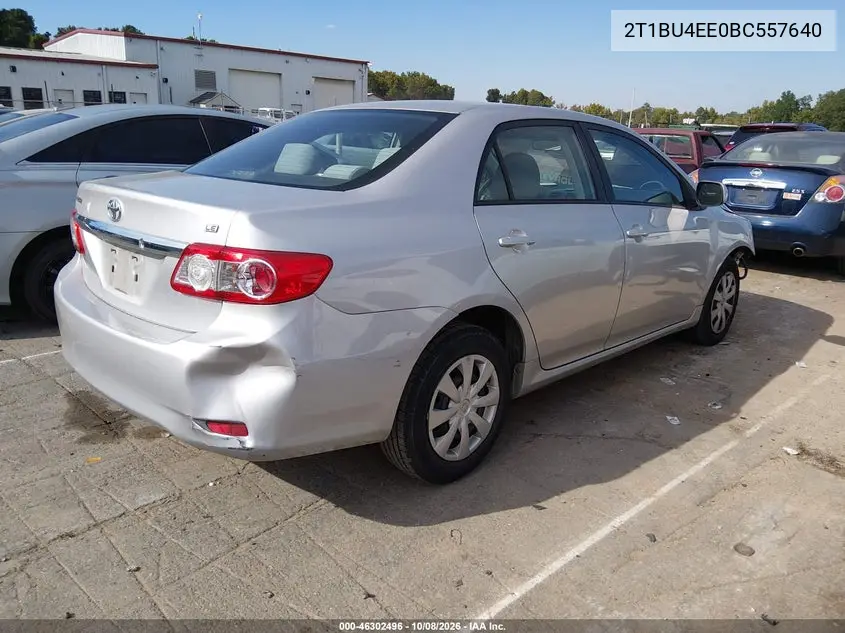 2011 TOYOTA COROLLA VIN 2T1BU4EE0BC557640 — фото 4