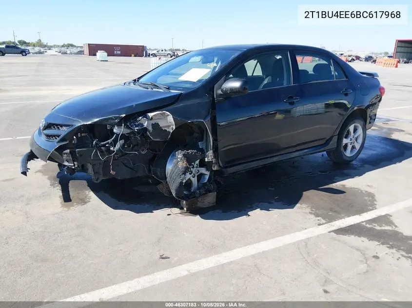 2011 TOYOTA COROLLA VIN 2T1BU4EE6BC617968 — фото 2