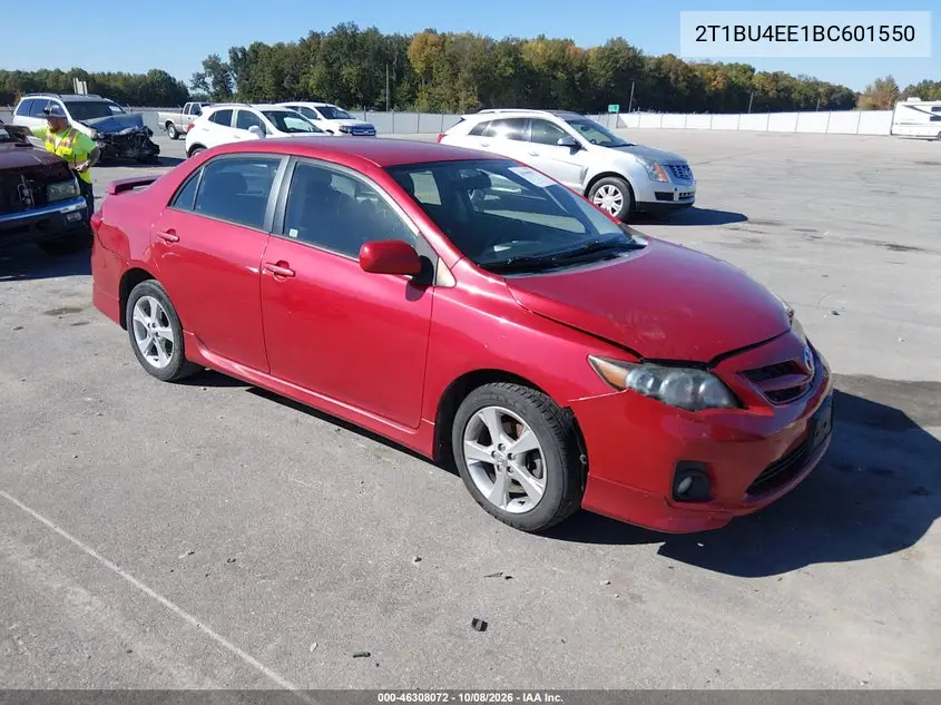 TOYOTA COROLLA 2011, VIN 2T1BU4EE1BC601550