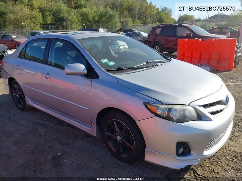 TOYOTA COROLLA 2011, VIN 2T1BU4EE2BC725570
