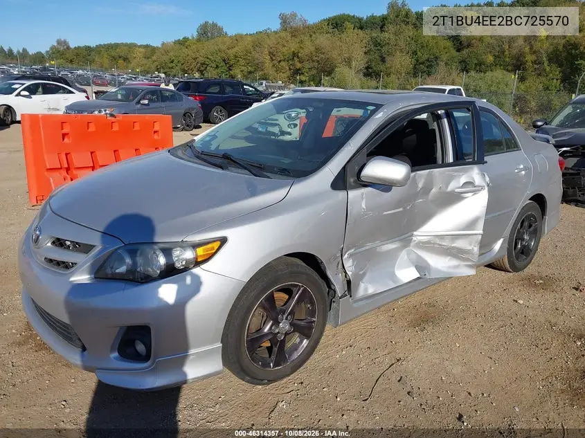 2011 TOYOTA COROLLA VIN 2T1BU4EE2BC725570 — фото 2