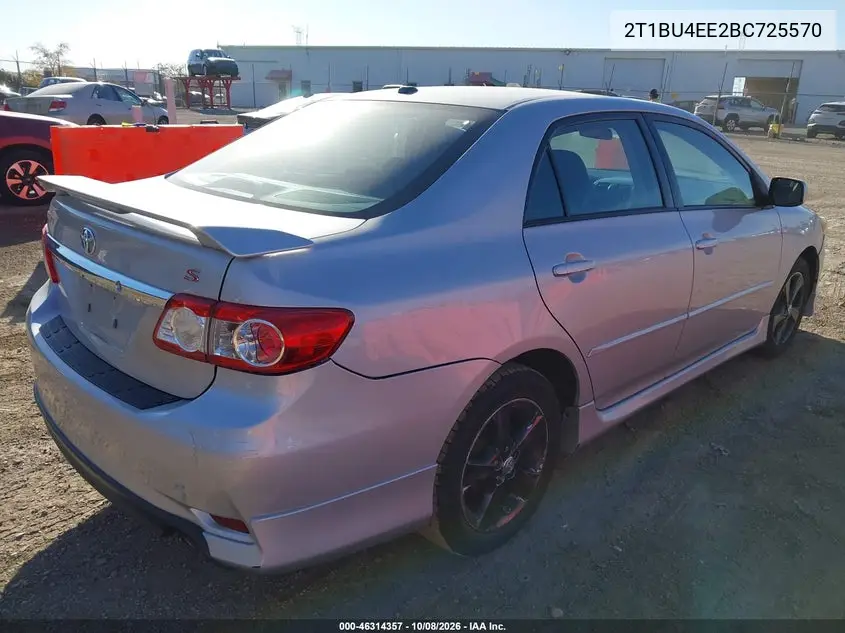 2011 TOYOTA COROLLA VIN 2T1BU4EE2BC725570 — фото 4