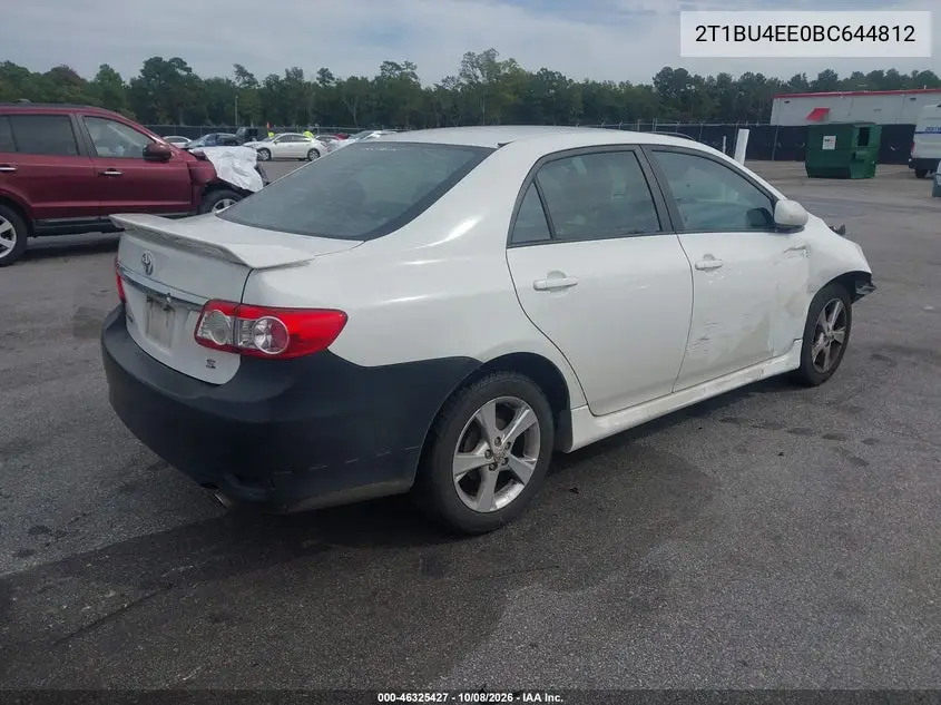2011 TOYOTA COROLLA VIN 2T1BU4EE0BC644812 — фото 4