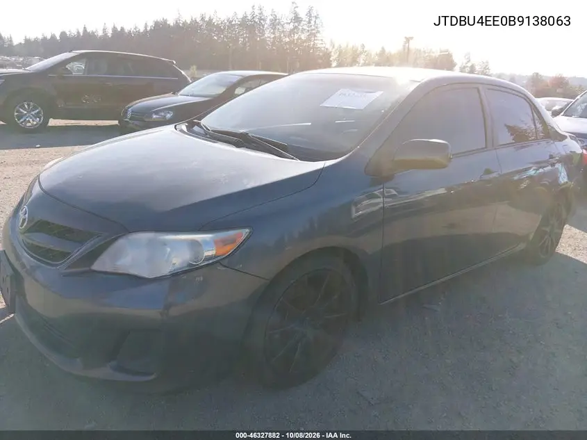 2011 TOYOTA COROLLA VIN JTDBU4EE0B9138063 — фото 2