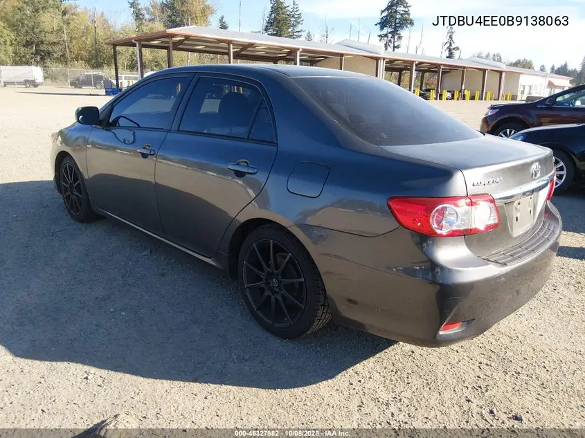 2011 TOYOTA COROLLA VIN JTDBU4EE0B9138063 — фото 3