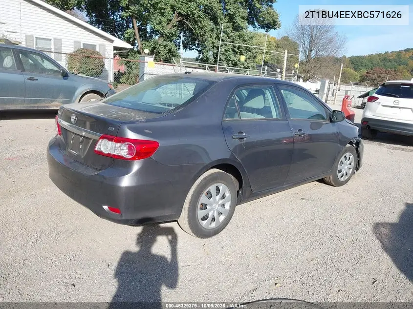 2011 TOYOTA COROLLA VIN 2T1BU4EEXBC571626 — фото 4