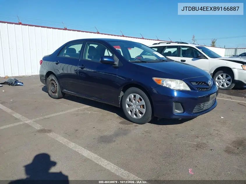 TOYOTA COROLLA 2011, VIN JTDBU4EEXB9166887