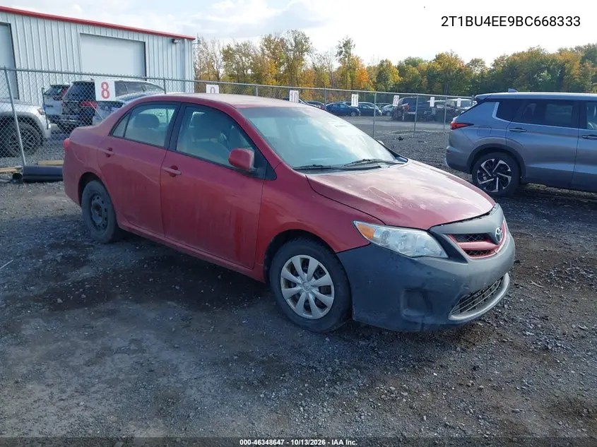 TOYOTA COROLLA 2011, VIN 2T1BU4EE9BC668333