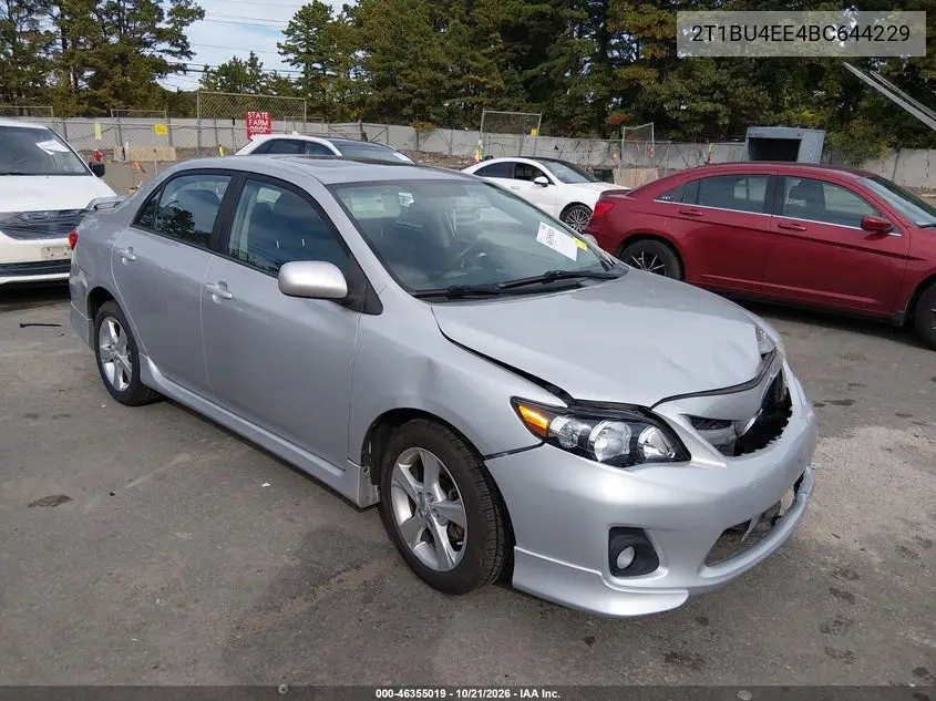 TOYOTA COROLLA 2011, VIN 2T1BU4EE4BC644229
