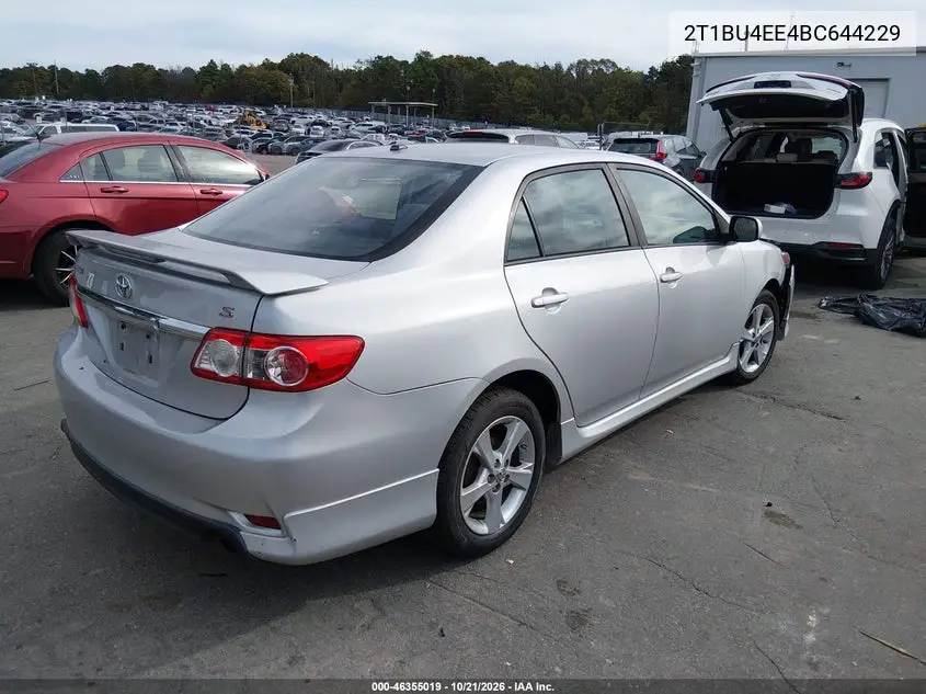 2011 TOYOTA COROLLA VIN 2T1BU4EE4BC644229 — фото 4