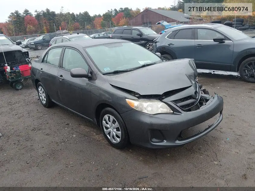 TOYOTA COROLLA 2011, VIN 2T1BU4EE8BC680974