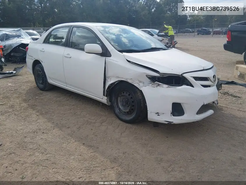 TOYOTA COROLLA 2011, VIN 2T1BU4EE3BC739526