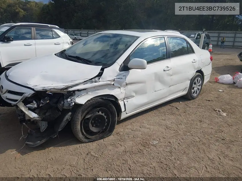 2011 TOYOTA COROLLA VIN 2T1BU4EE3BC739526 — фото 2