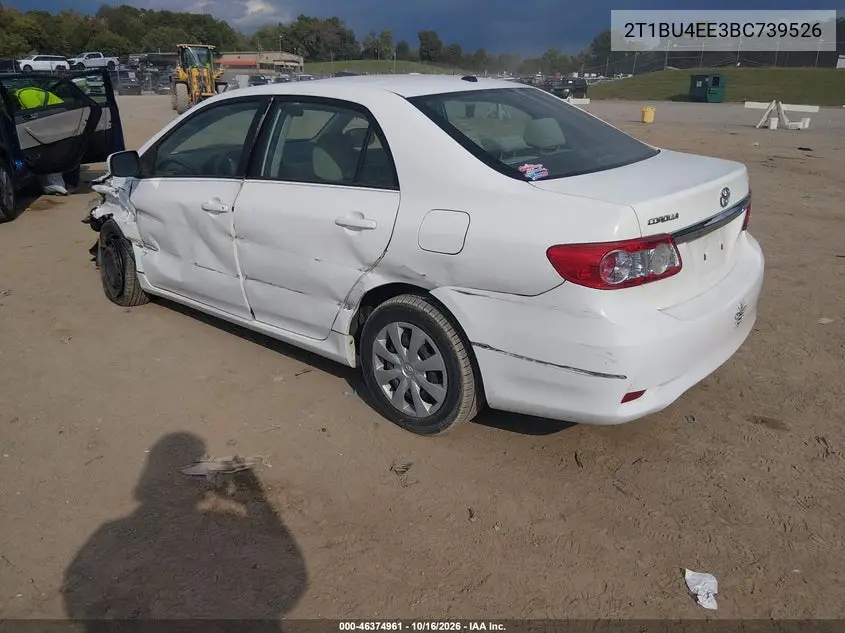 2011 TOYOTA COROLLA VIN 2T1BU4EE3BC739526 — фото 3