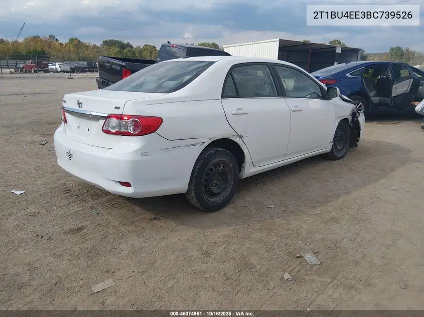 2011 TOYOTA COROLLA VIN 2T1BU4EE3BC739526 — фото 4