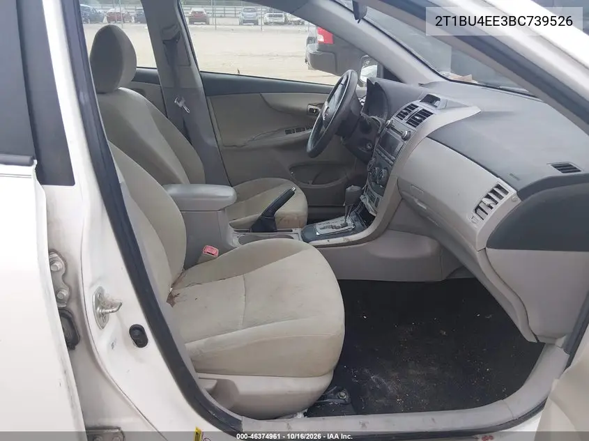2011 TOYOTA COROLLA VIN 2T1BU4EE3BC739526 — фото 5