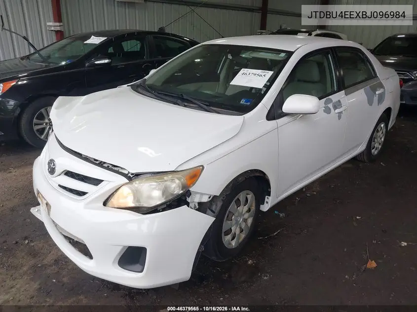 2011 TOYOTA COROLLA VIN JTDBU4EEXBJ096984 — фото 2