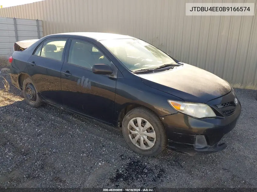 TOYOTA COROLLA 2011, VIN JTDBU4EE0B9166574