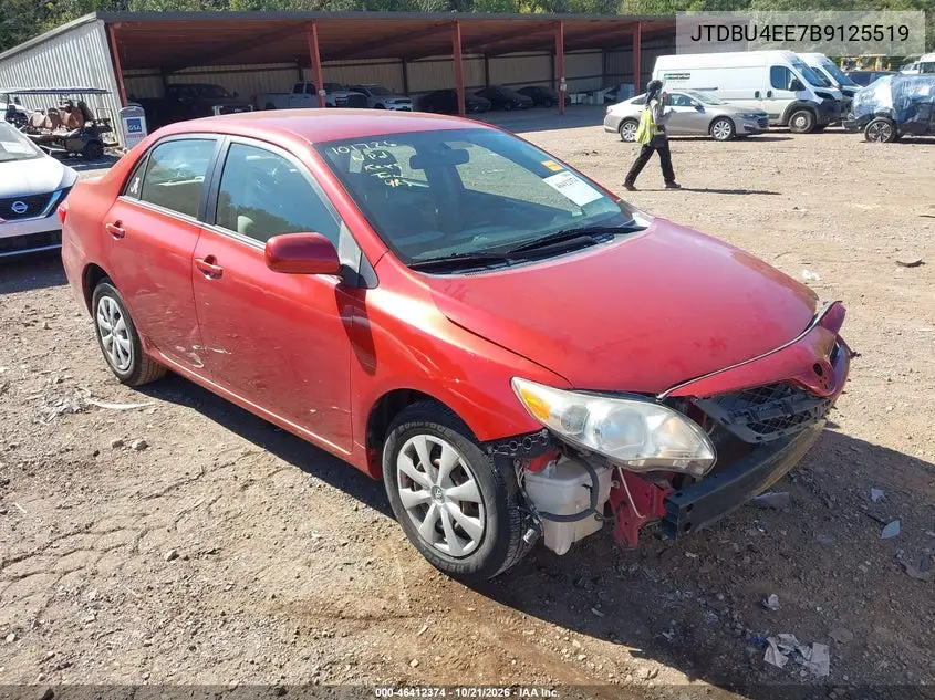 TOYOTA COROLLA 2011, VIN JTDBU4EE7B9125519