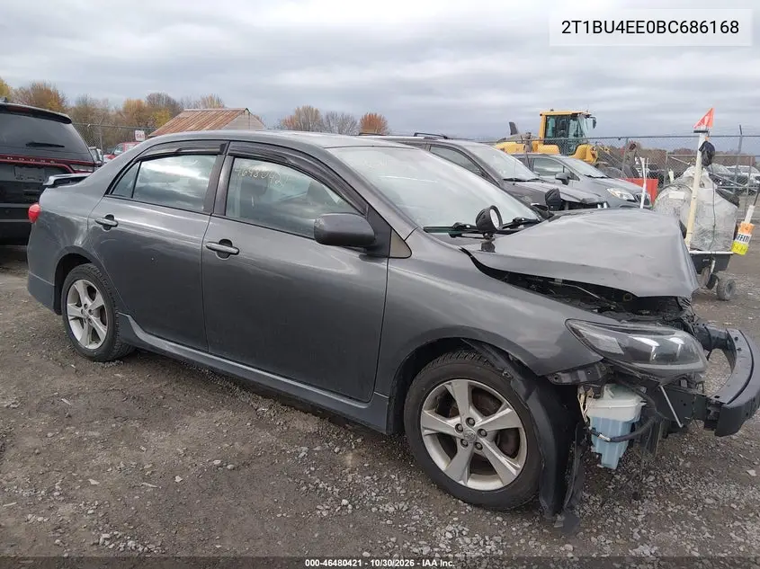 TOYOTA COROLLA 2011, VIN 2T1BU4EE0BC686168