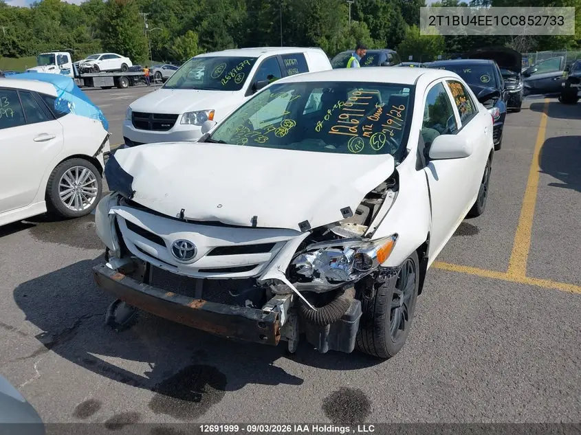 2012 TOYOTA COROLLA VIN 2T1BU4EE1CC852733 — фото 13