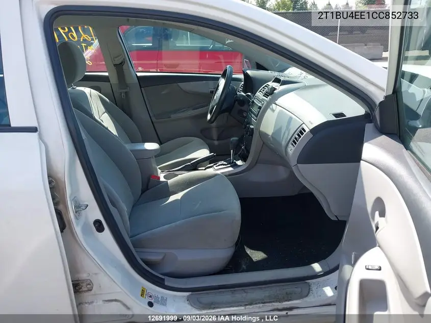 2012 TOYOTA COROLLA VIN 2T1BU4EE1CC852733 — фото 5