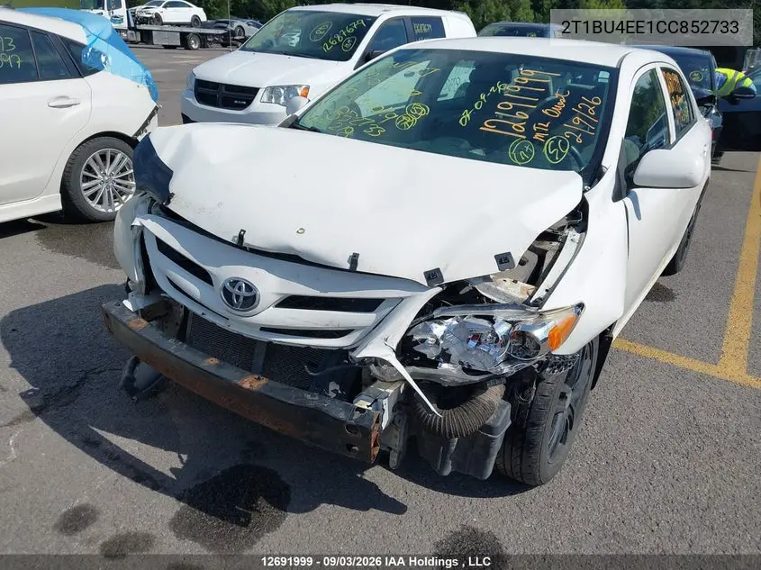 2012 TOYOTA COROLLA VIN 2T1BU4EE1CC852733 — фото 6